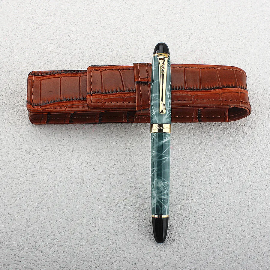 JINHAO X450 Hochwertiger Luxus-Büro- und Schulbedarf Füllfederhalter Vollmetall mit vergoldetem Clip PK10 Image