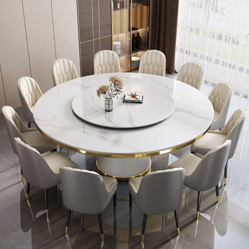 Runder Luxus-Esstisch im Mid-Century-Stil, nordischer Servier- und Lounge-Esstisch, Designer-Schreibtisch, Mesas De Comedor, Küchenmöbel