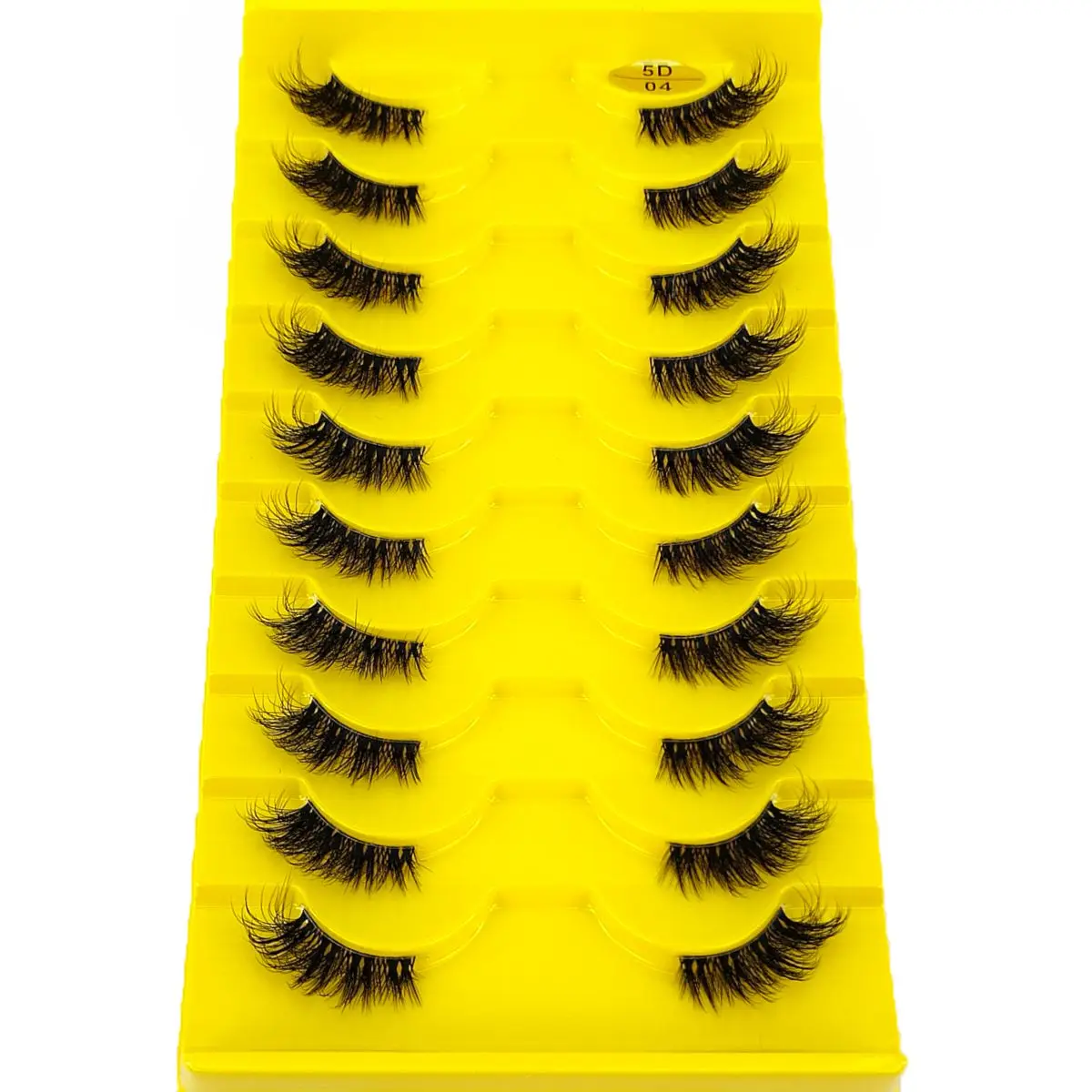 Neue halbe Wimpern, transparentes Band, Nerz-Wimpern, natürliche, flauschige falsche Wimpern, klare Streifen-Wimpern, Akzent-Ecke, 3/4 halbe Wimpern Image