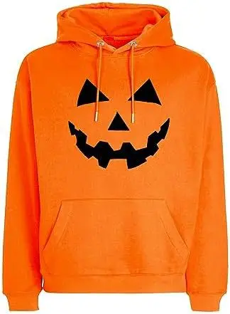 AOBUTE Herren Halloween Hoodie Damen Jack O Lantern Sweatshirt Hoodies Damen Herren Langarm Kapuze Casual Streetwear Y2K Street
