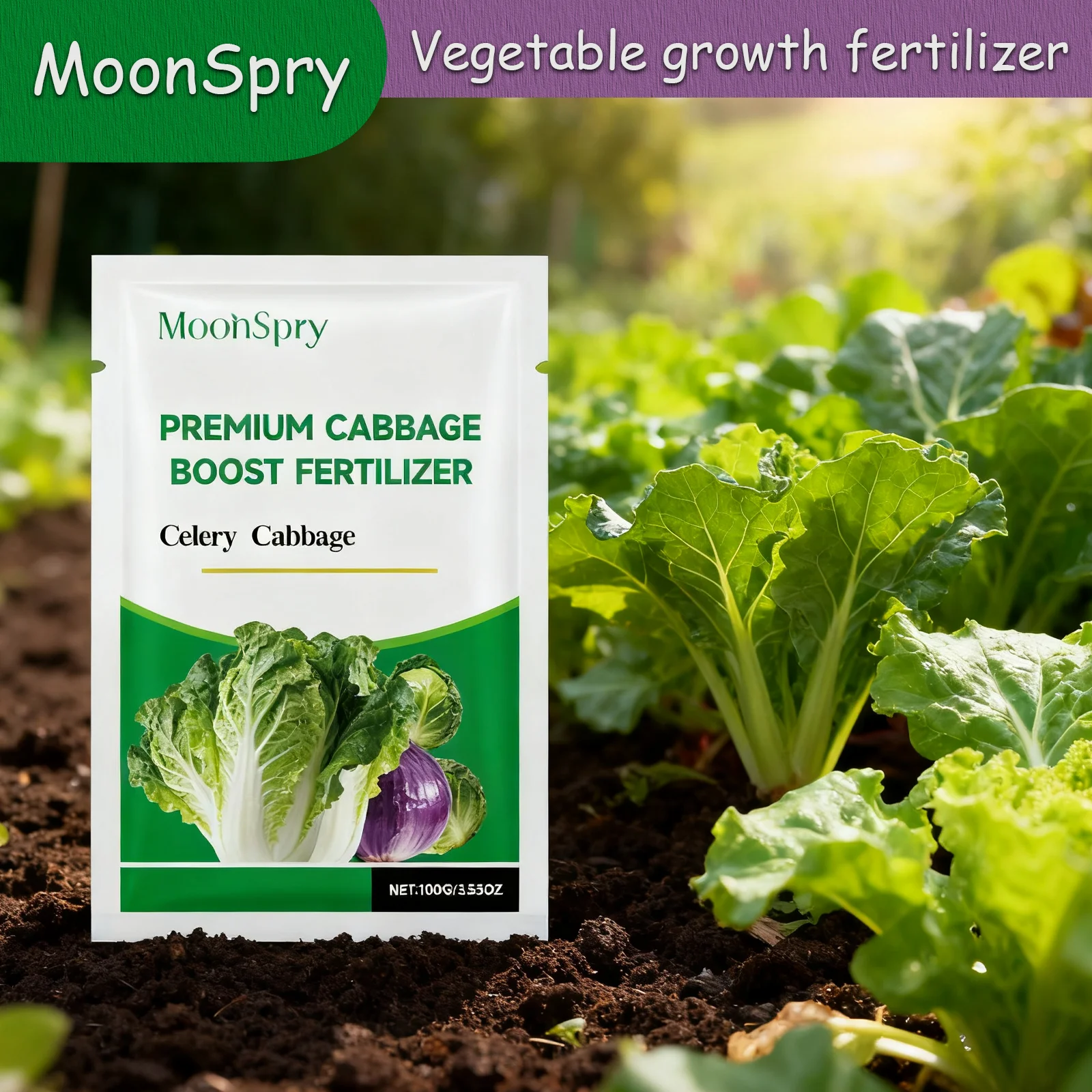 Gemüsewachstumsdünger für den Innen- und Außenbereich für Obstgarten, Kohl, Sellerie – Lösung zur Pflege der Ernährungspflege Image