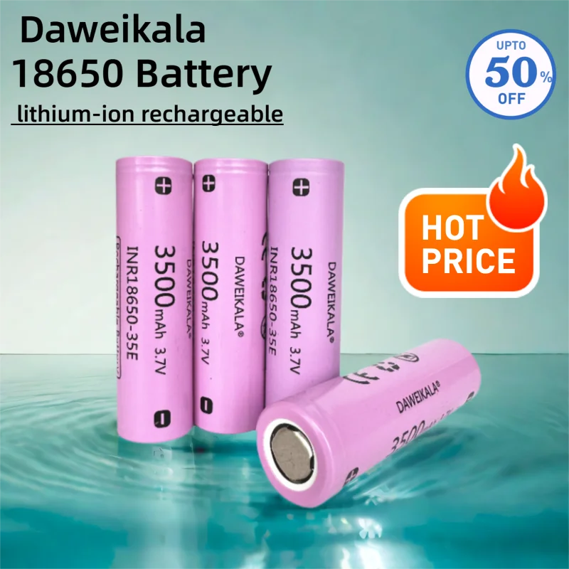 Original 18650 35E 3500 mAh 10C Entladung INR18650 Lithium-Ionen-Akku mit 3,7 V, interner Akkuerstand: ＜ 12 m Ω