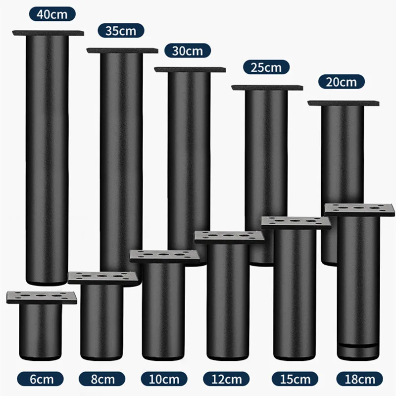1 Stück 6-40cm verdickte Aluminium legierung Schrank füße Metall möbel Beine verstellbare TV-Schrank Stütz bett Sofa Fuß mit Schrauben Image