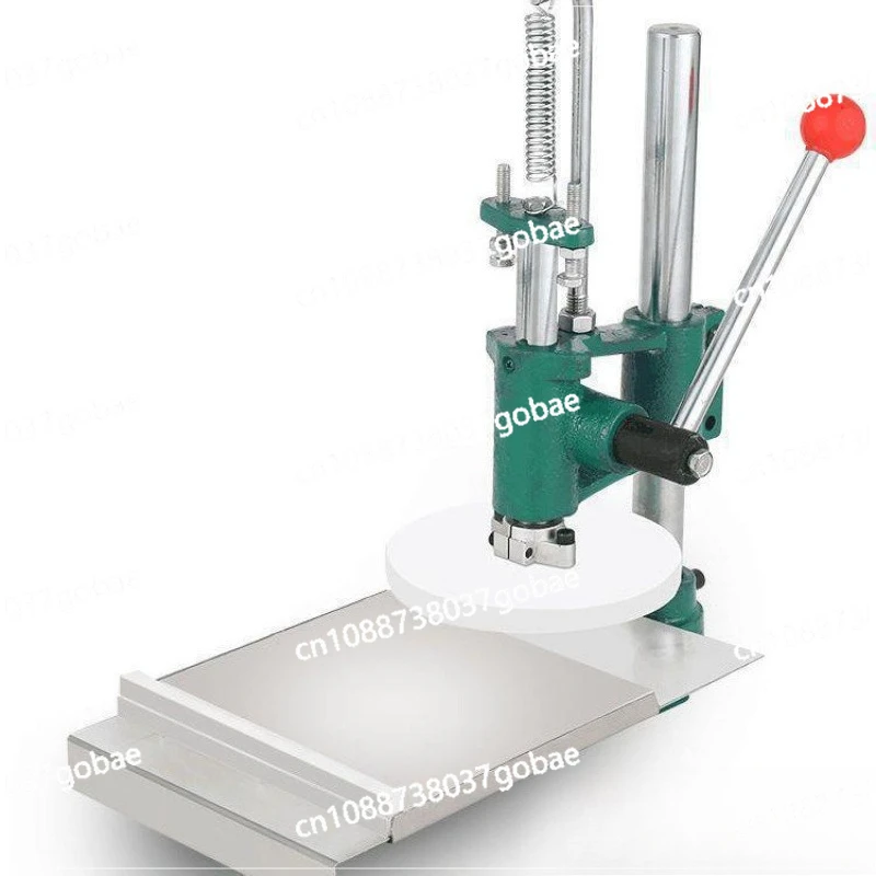 Runde manuelle handgepresste Kuchenpresse, geeignet für Pizza, Pfannkuchen, große Kuchen, Kekse, Roujiamo Image