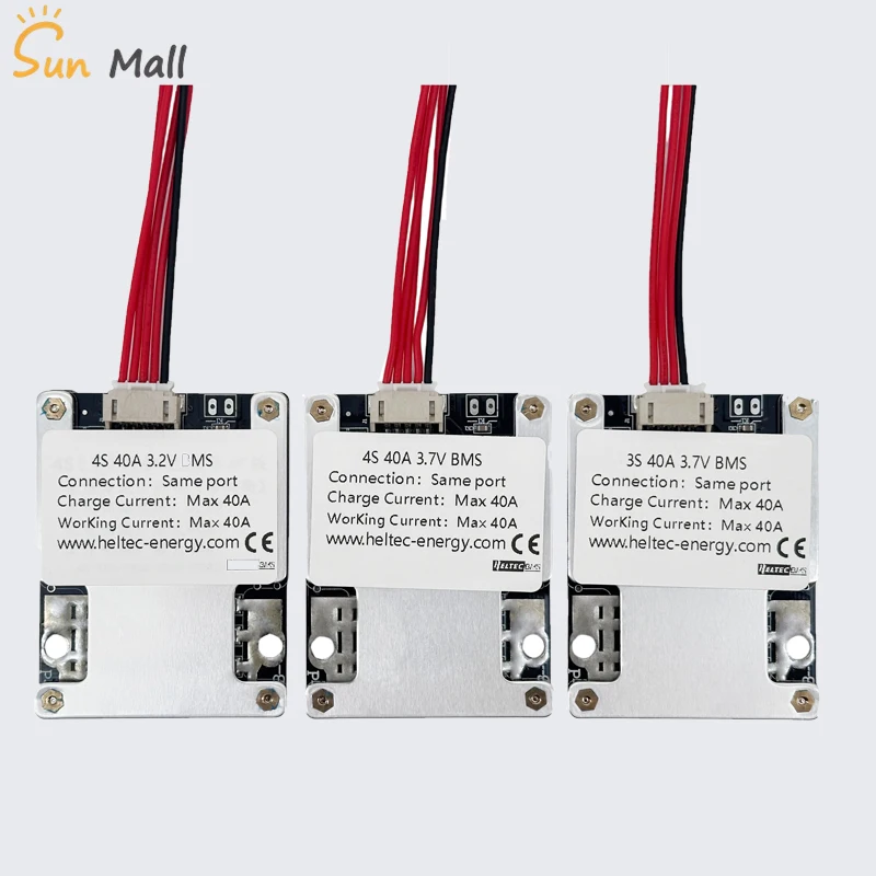 40A 80A 120A 3S Li-Ion 4S Lifepo4 Lithium-Batterie-Schutzplatine 12V 3,7V 3,2V mit Balance BMS für Motor-Energiespeichelampe Image