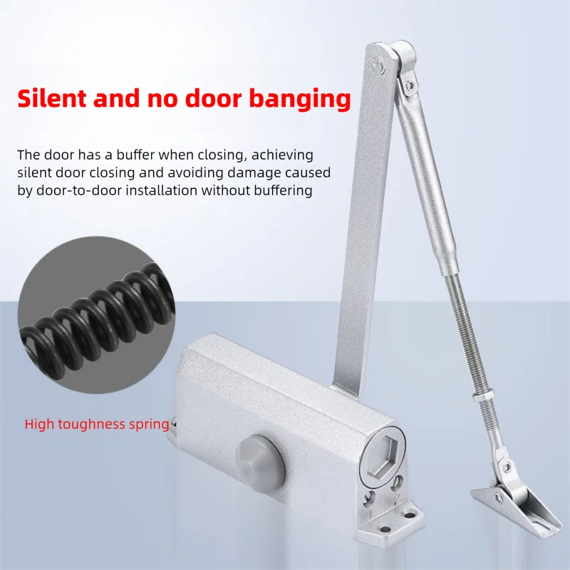 Türschließvorrichtung Metall-Federpuffer Vielseitiger Feuerfester Türschließer für Wohn- und Gewerbenutzung Image