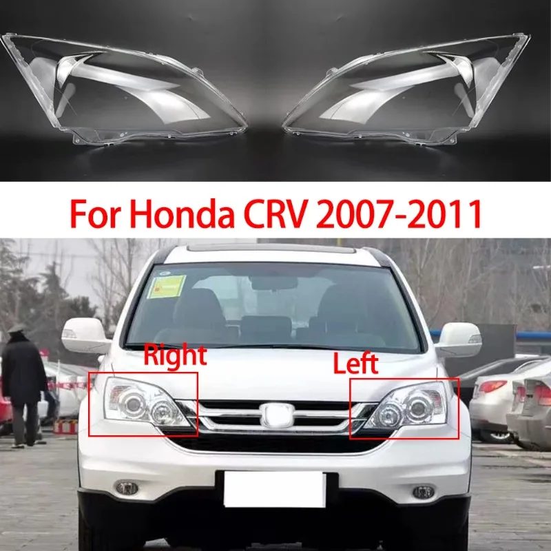 Auto-Frontscheinwerferabdeckung für Honda CRV 2007 2008 2009 2010 2011 CR-V Scheinwerfer Transparentes Glas Lampenschirm Lampengehäuse Linse