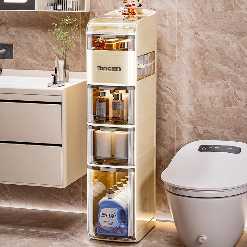 Badezimmer-Aufbewahrungsschrank für Spaltgarderobe, Badezimmerregal, Badezimmer-Toiletten-Aufbewahrungsschrank, Aufbewahrungsschrank auf der Toilette