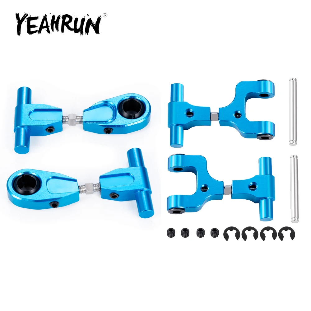 YEAHRUN Aluminiumlegierung verstellbarer vorderer/hinterer oberer Schwinge für Tamiya TT02 1/10 RC Drift Car Upgrade Teile Zubehör Image