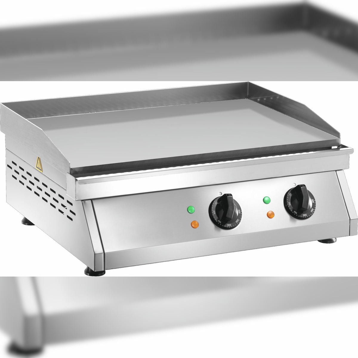 Elektro-Grillplatte glatt 2 Heizzonen Image