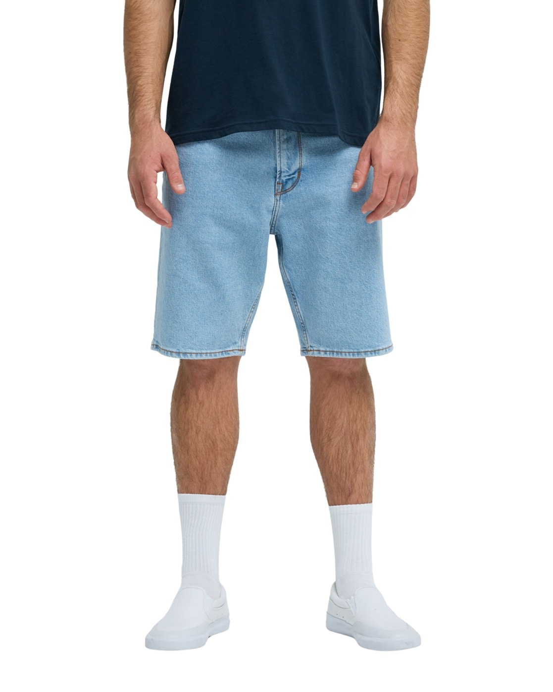 Shorts QUIKSILVER "Quiksilver Regular", Herren, Gr. 32(M), indigo light, Obermaterial: 99% Walkfrottier, 1% Elasthan;, Hosen Shorts
