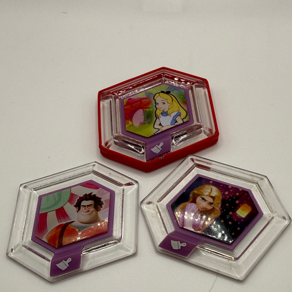 Disney Video Games & Consoles | Disney Hexagonal Game Discs - Red, Purple, Clear | Color: Purple/Red | Size: Os