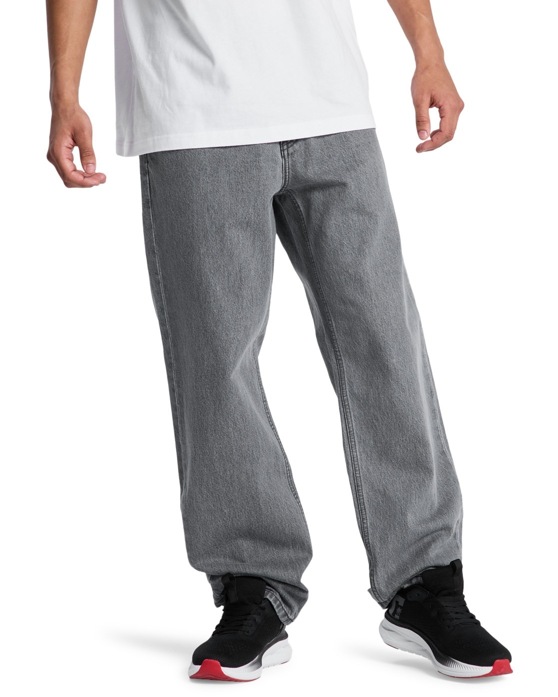 Relax-fit-Jeans DC SHOES "Relaxed", Herren, Gr. 30(S) / Länge 32(M), Länge 34, medium grau, Obermaterial: 75% Walkfrottier, 25% Walkfrottier;, Jeans