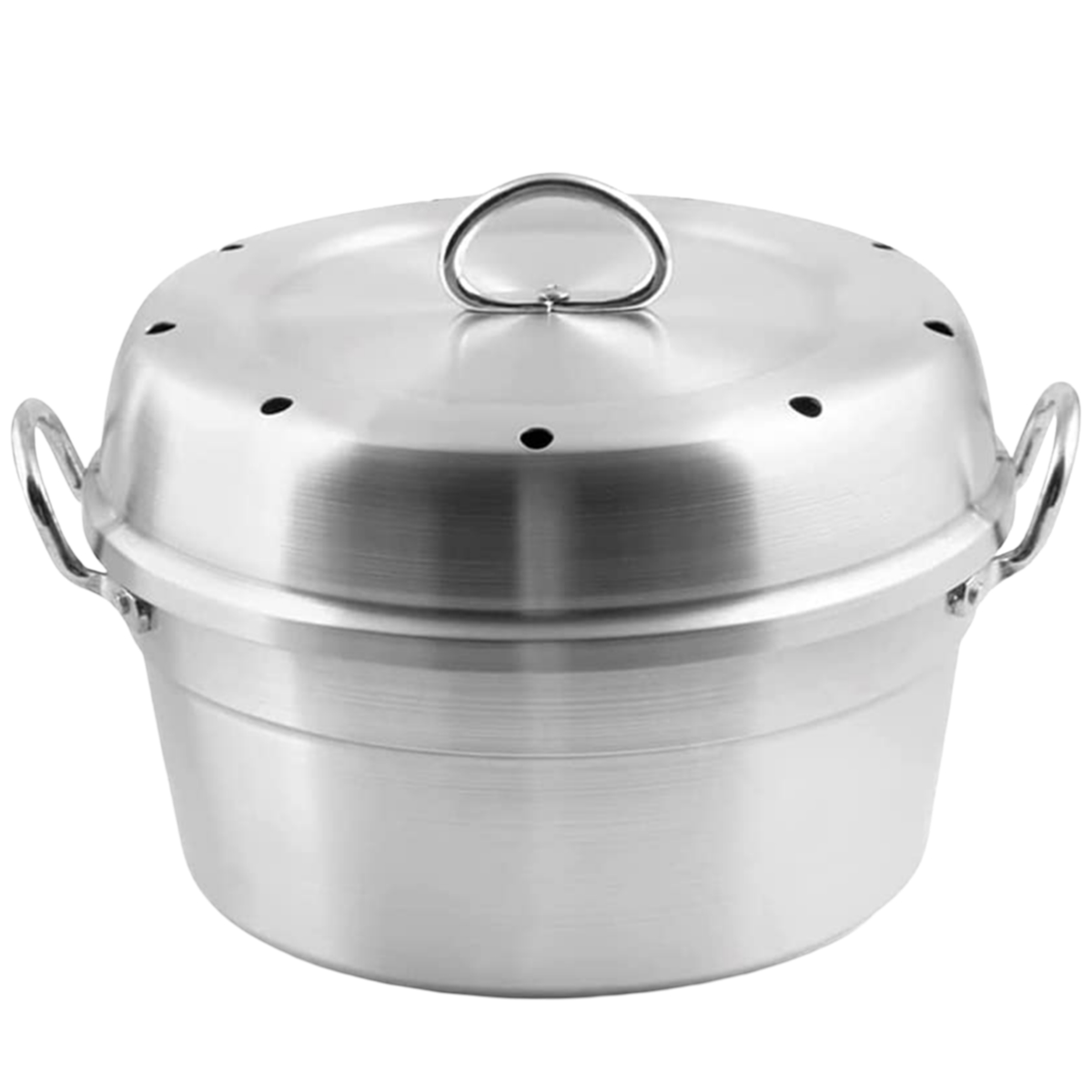 Mamù Versilia Backofen, aus weißem Aluminium, robust, hergestellt in Italien, Ø 24 cm, mit Deckel Image