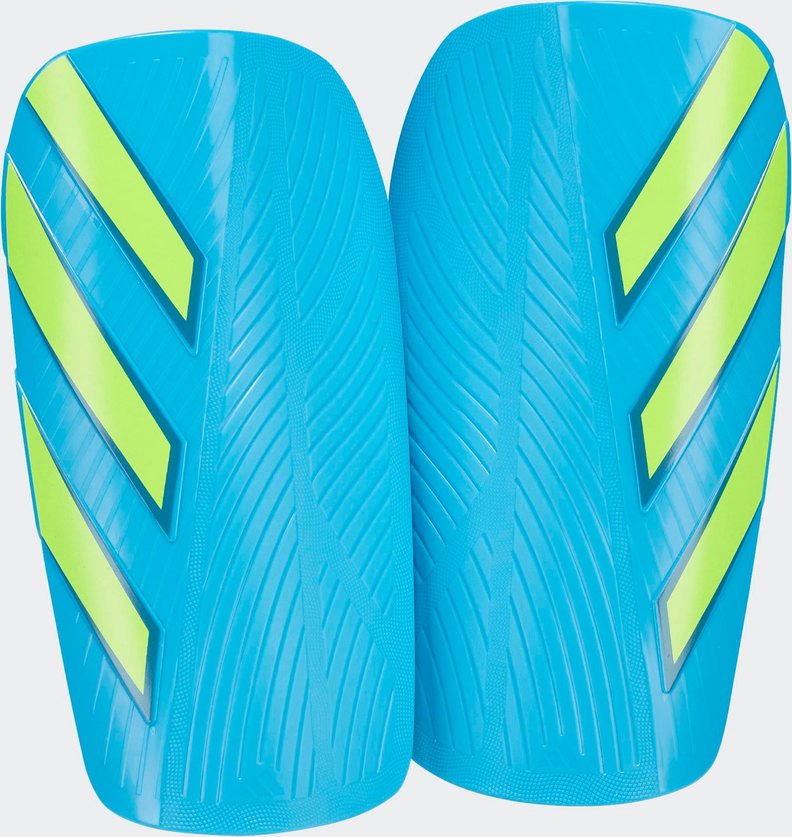 Fußball Schienbeinschoner ADIDAS PERFORMANCE "TIRO SHINGUARD EU CLUB SCHIENBEINSCHONER", Gr. M, lucid aquamarine, solar gelb, dusky petrol, Kunststoff, Protektoren