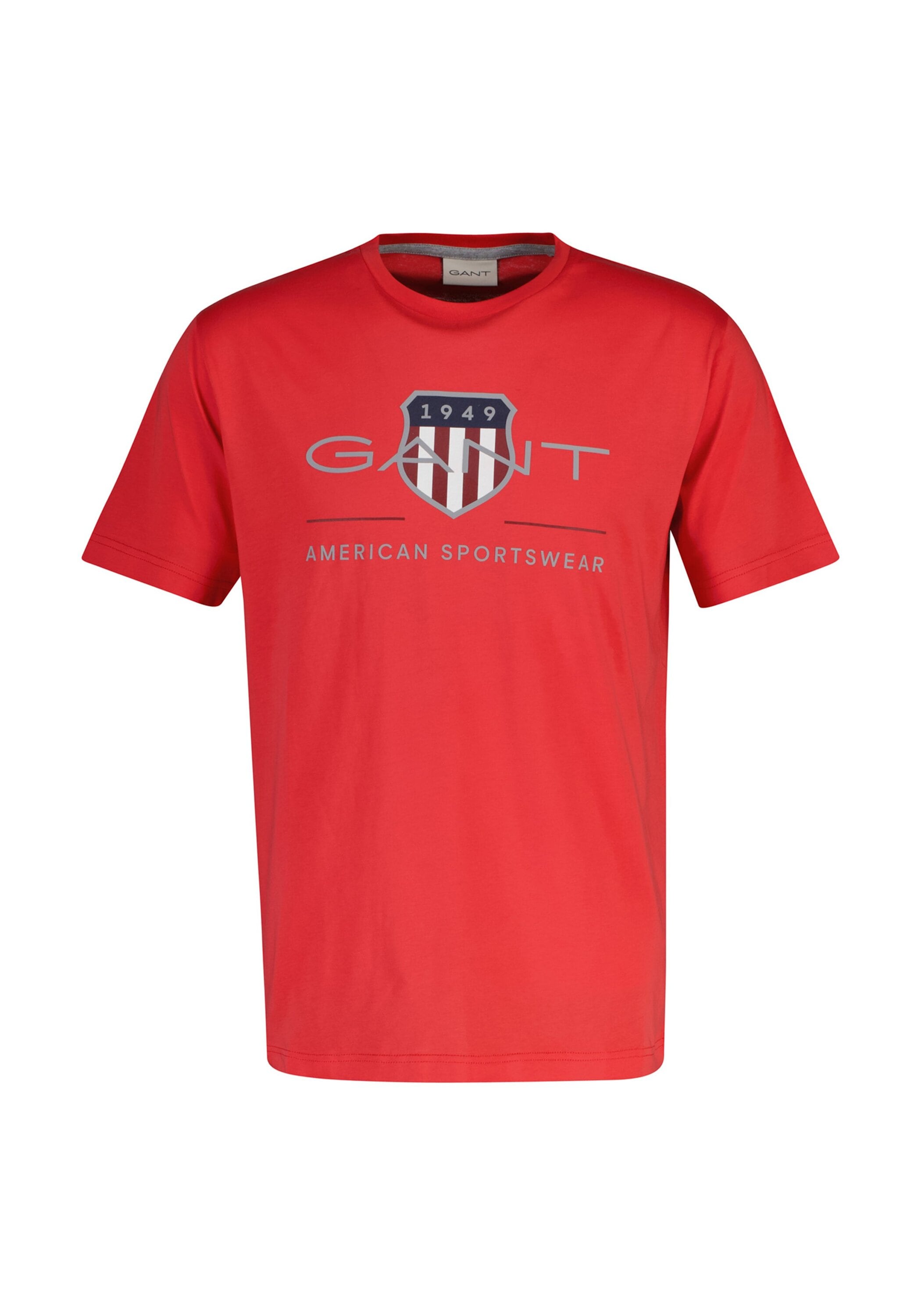 T-Shirt GANT "T-Shirt REG ARCHIVE SHIELD 1er Pack", Herren, Gr. M, rot (rot (rose rot)), Obermaterial: 100% Baumwolle CO., Shirts T-Shirt