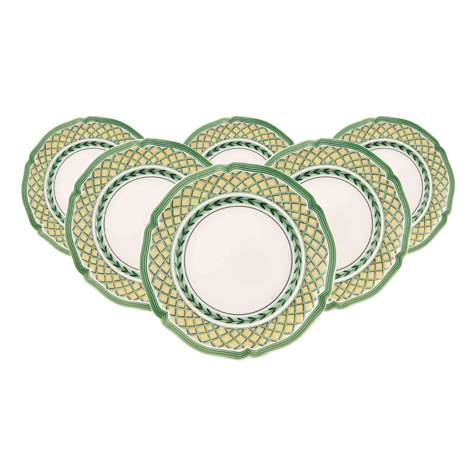 Brotteller VILLEROY & BOCH "Brotteller French Garden Orange ø 17,4 cm 6er Set bunt", bunt, L:17,4cm, Speiseteller Image