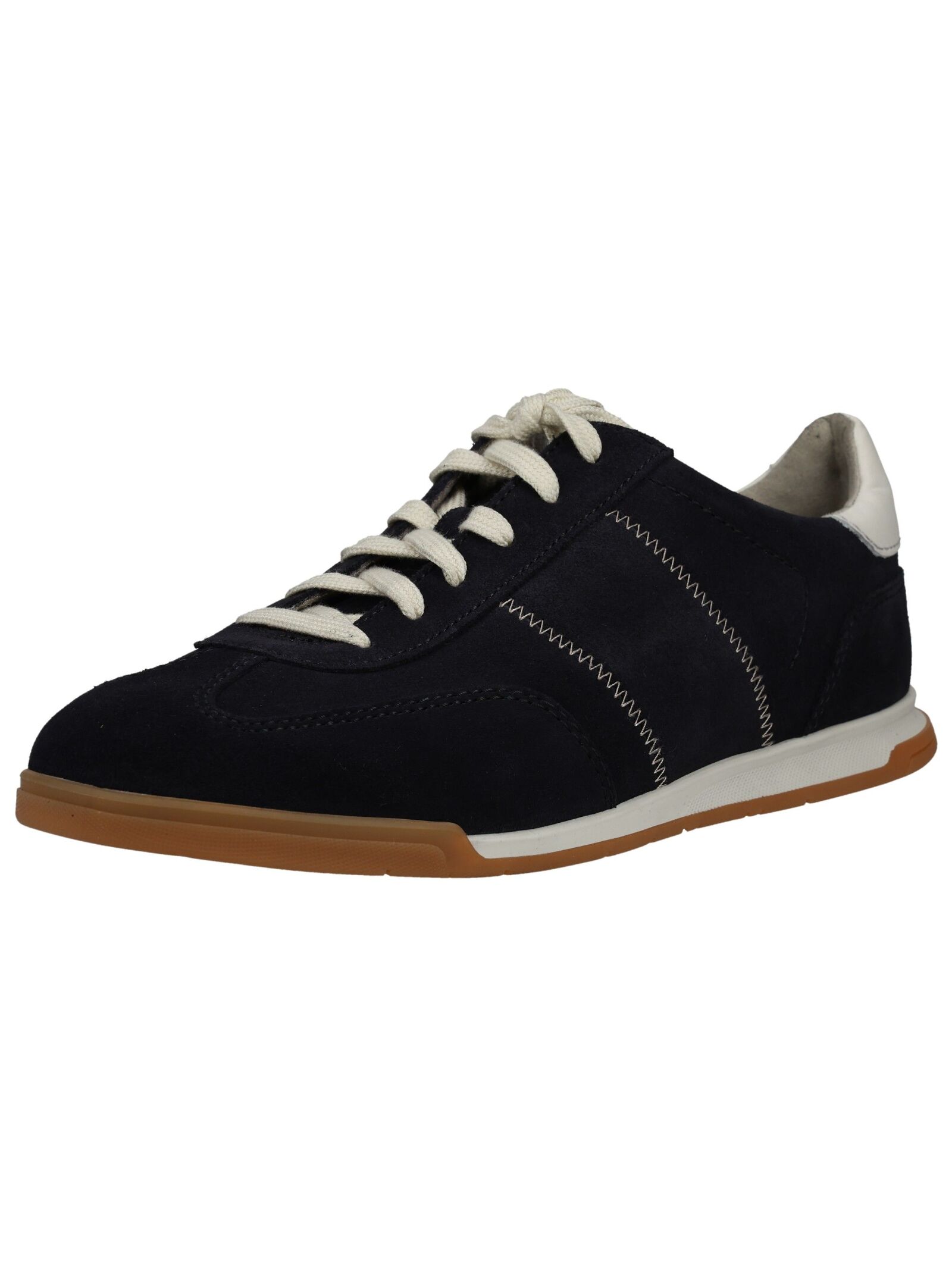 Sneaker PIUS GABOR "Pius Gabor Sneaker Veloursleder", Herren, Gr. 43, schwarz, weiß, Schuhe Sneaker