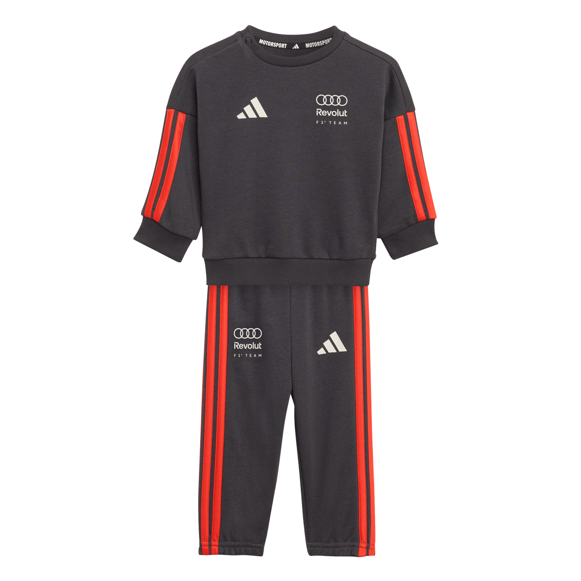 Ensemble ras du cou et jogging Audi F1 adidas DNA - Noir - Bébé - unisexe Taille: 9-12 Months