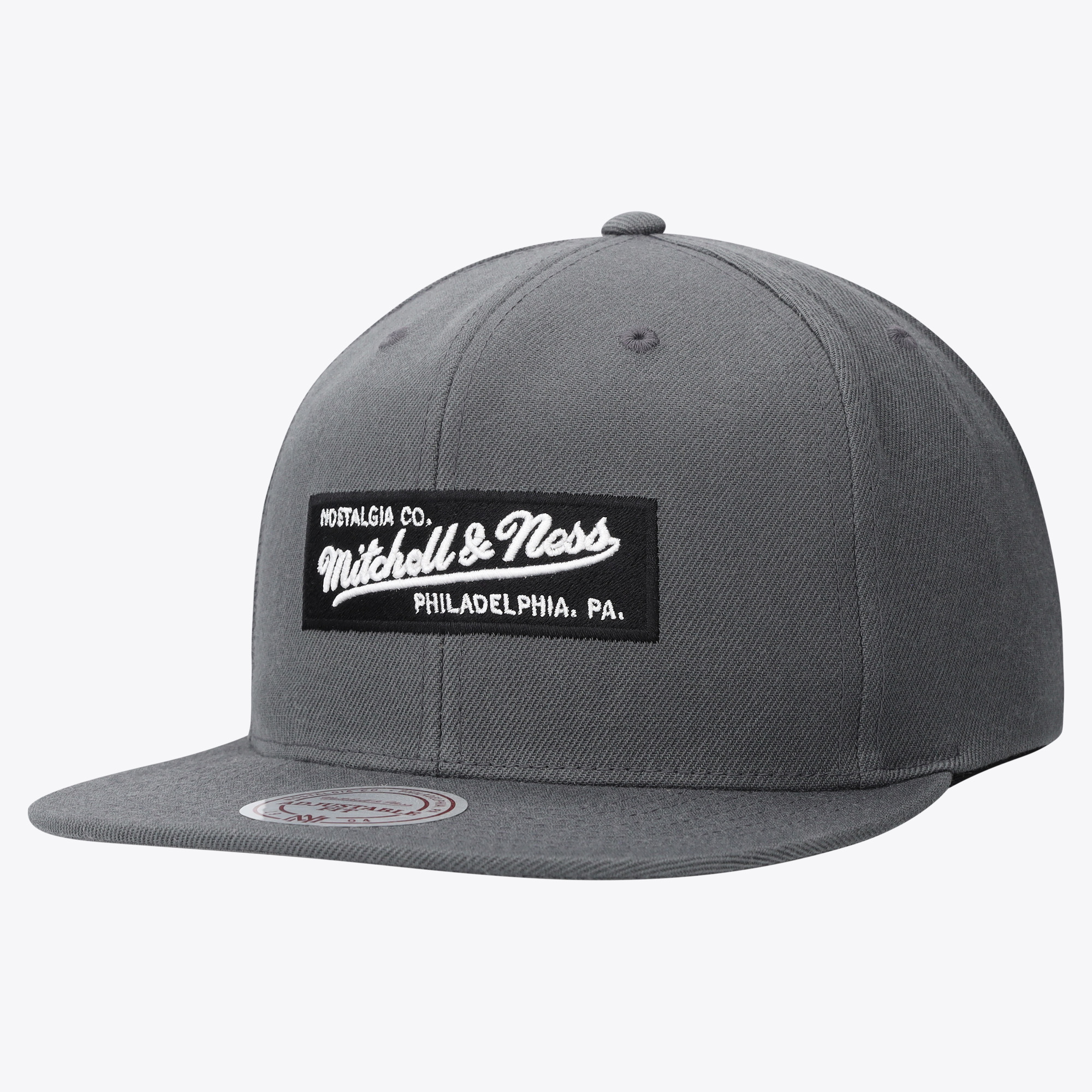 "Mitchell & Ness Small Box Logo Snapback Cap – Anthrazit" Image