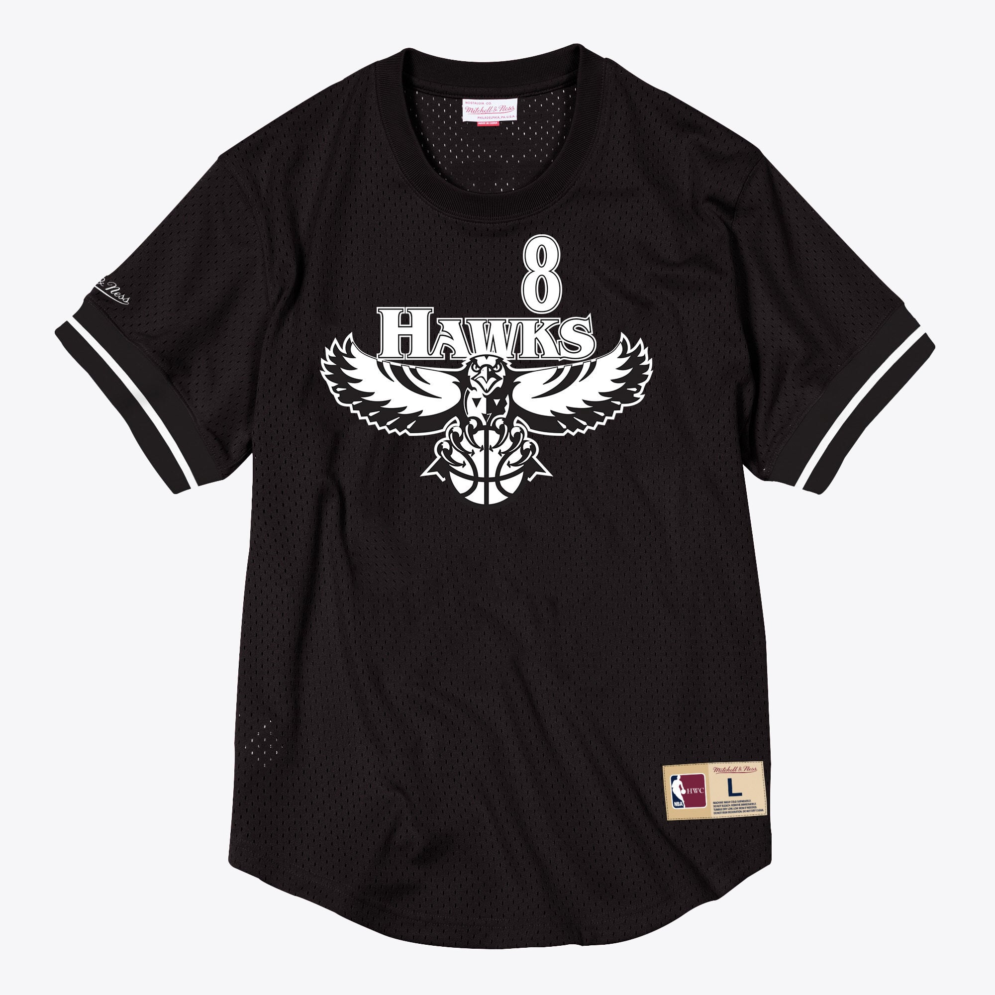 Col ras du cou en maille Mitchell & Ness avec nom et numéro Dominique Wilkins - Homme Taille: M
