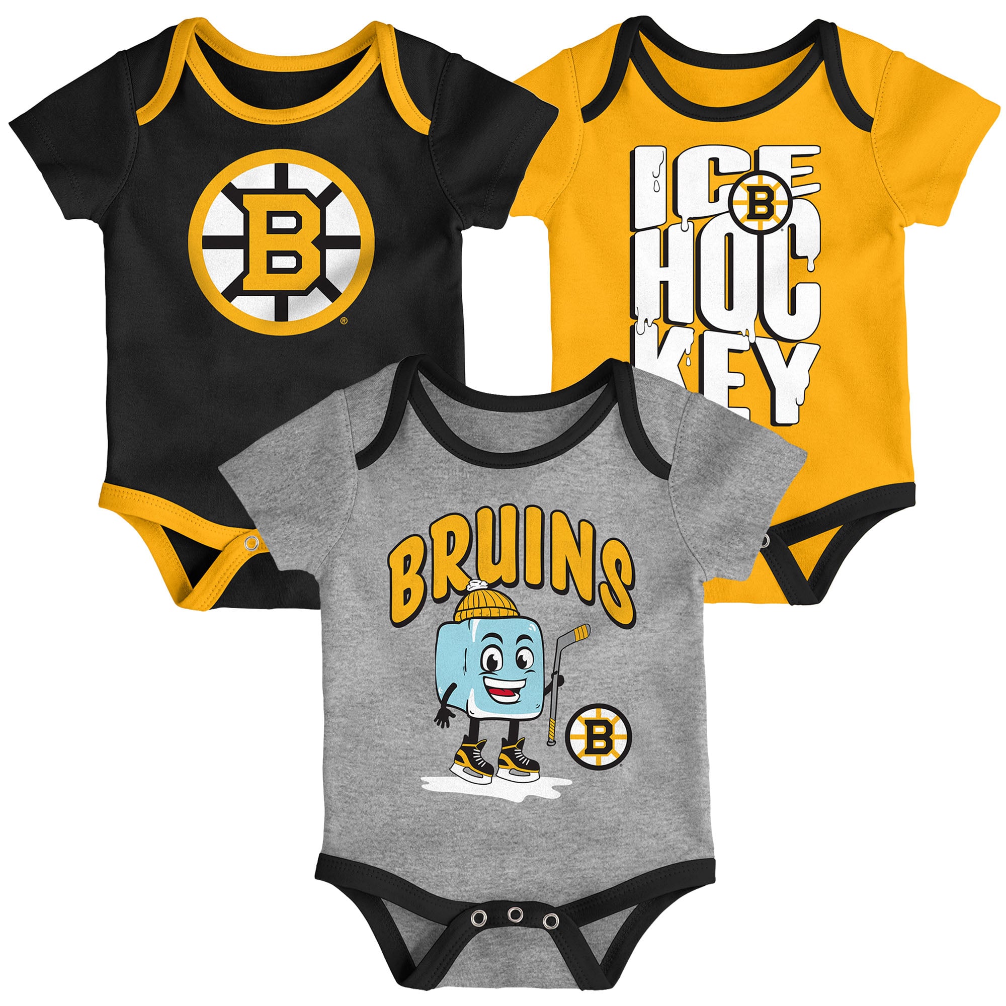 Boston Bruins Triple Header 3er-Set Creeper – Kleinkind