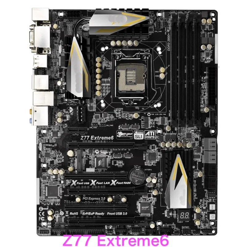 Pour Asrock Z77 Extreme6 carte mère 32GB LGA 1155 DDR3 ATX carte mère 100% testé entièrement fonctionner