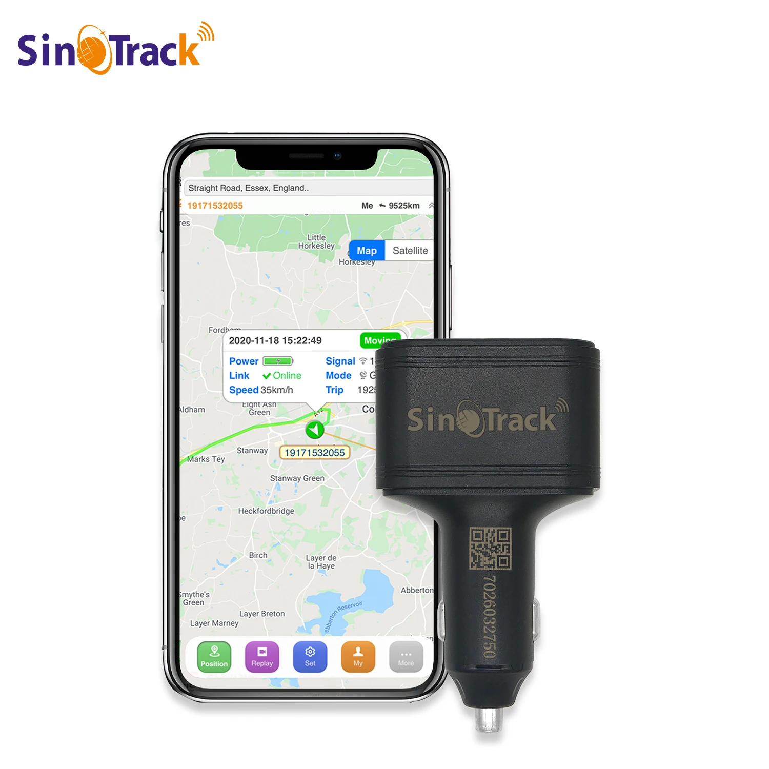 SinoTrack Dual USB Auto-Zigarettenanzünder GPS Tracker ST-909 Autotelefon-Ladegerät mit kostenloser Online-Tracking-App Image