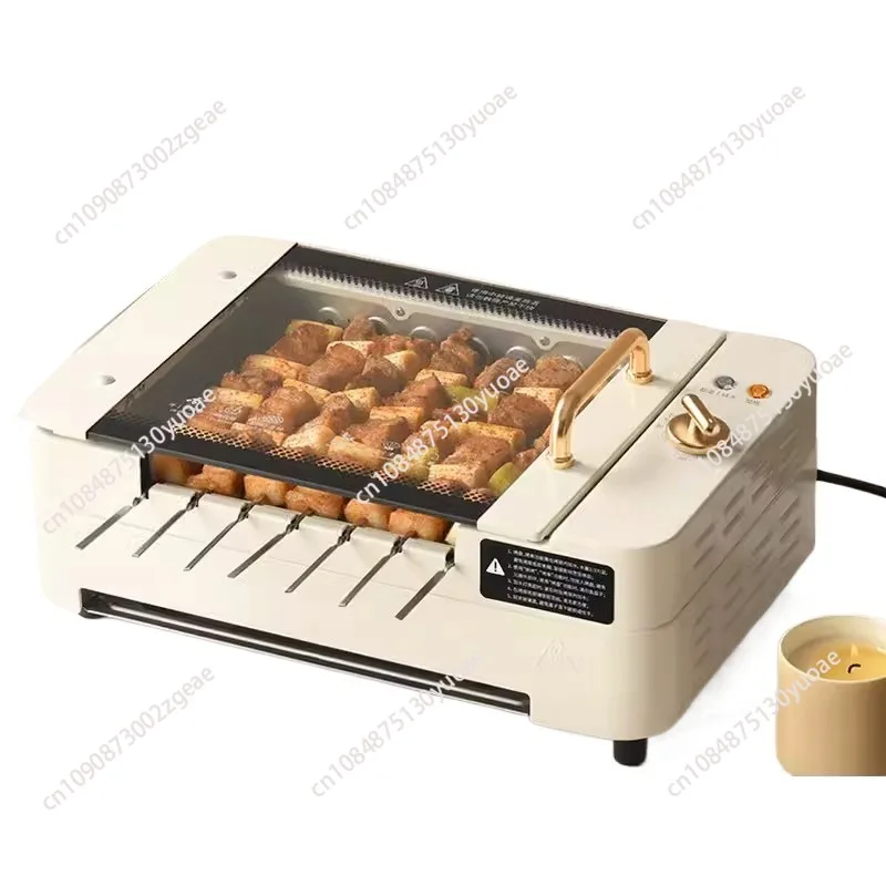 Spieß Barbecue Grill Hause Automatische Rotierenden Multifunktionale Indoor Elektrische Grill Licht Rauch Grill Maschine G-26 Image