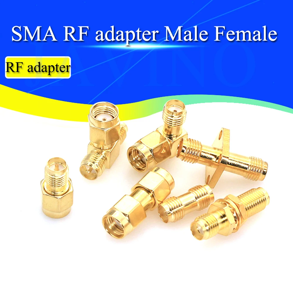 1-10 Stück Javino SMA auf SMA männlich weiblich RP SMA auf SMA männlich RPSMA Stecker RF Adapter SMA-J Adapter SMA-K Image