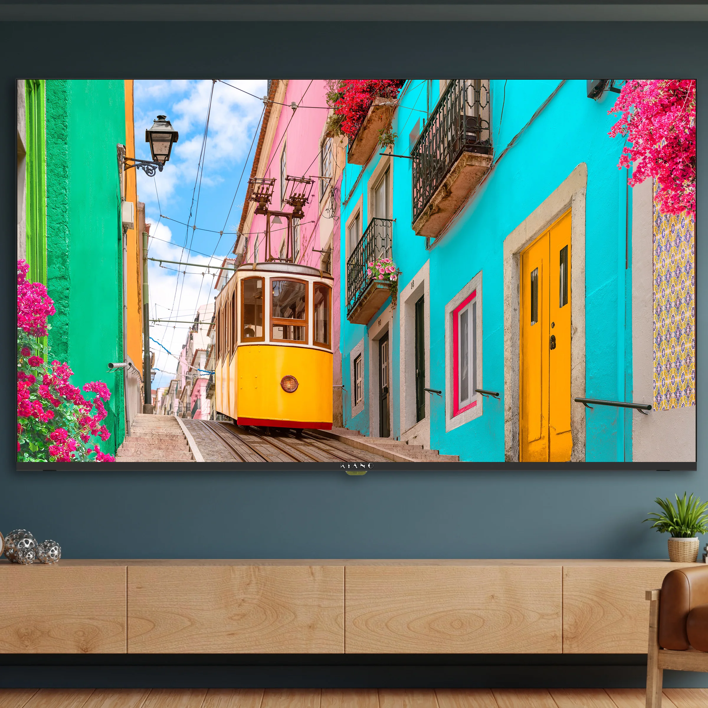 LED-Fernseher Kiano Elegance TV 50 Zoll 4K UHD Smart-TV mit WLAN, Miracast und PVR Image