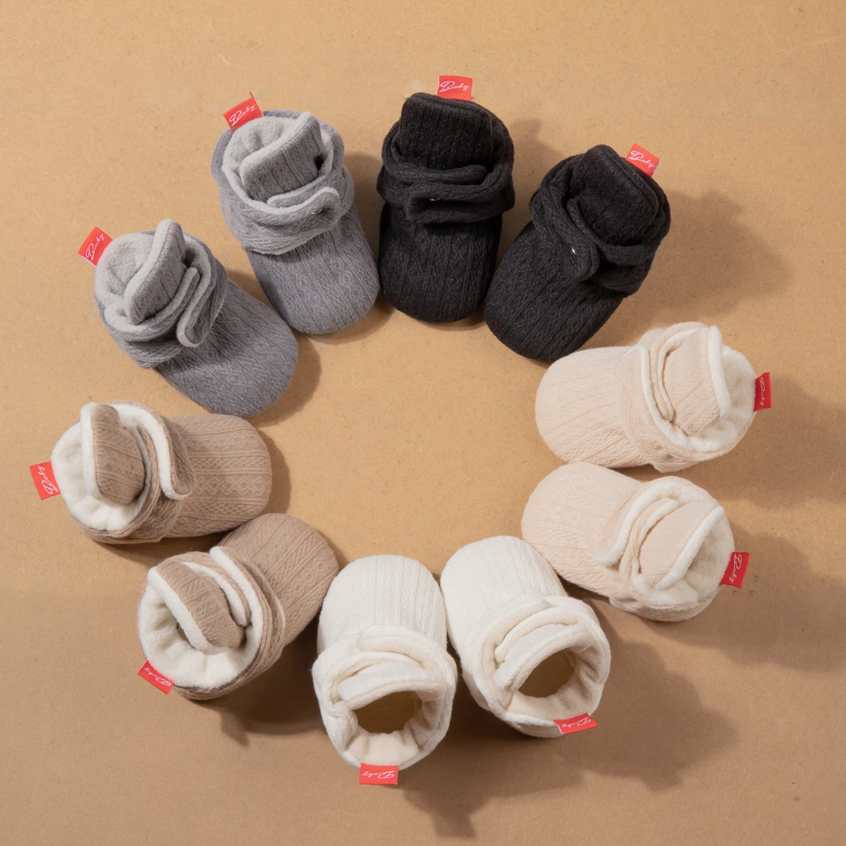 KIDSUN Babyschuhe Socken Winter Warm Jungen Mädchen rutschfeste erste Kleinkindschuhe Neugeborene Indoor Schuhe Schuhe