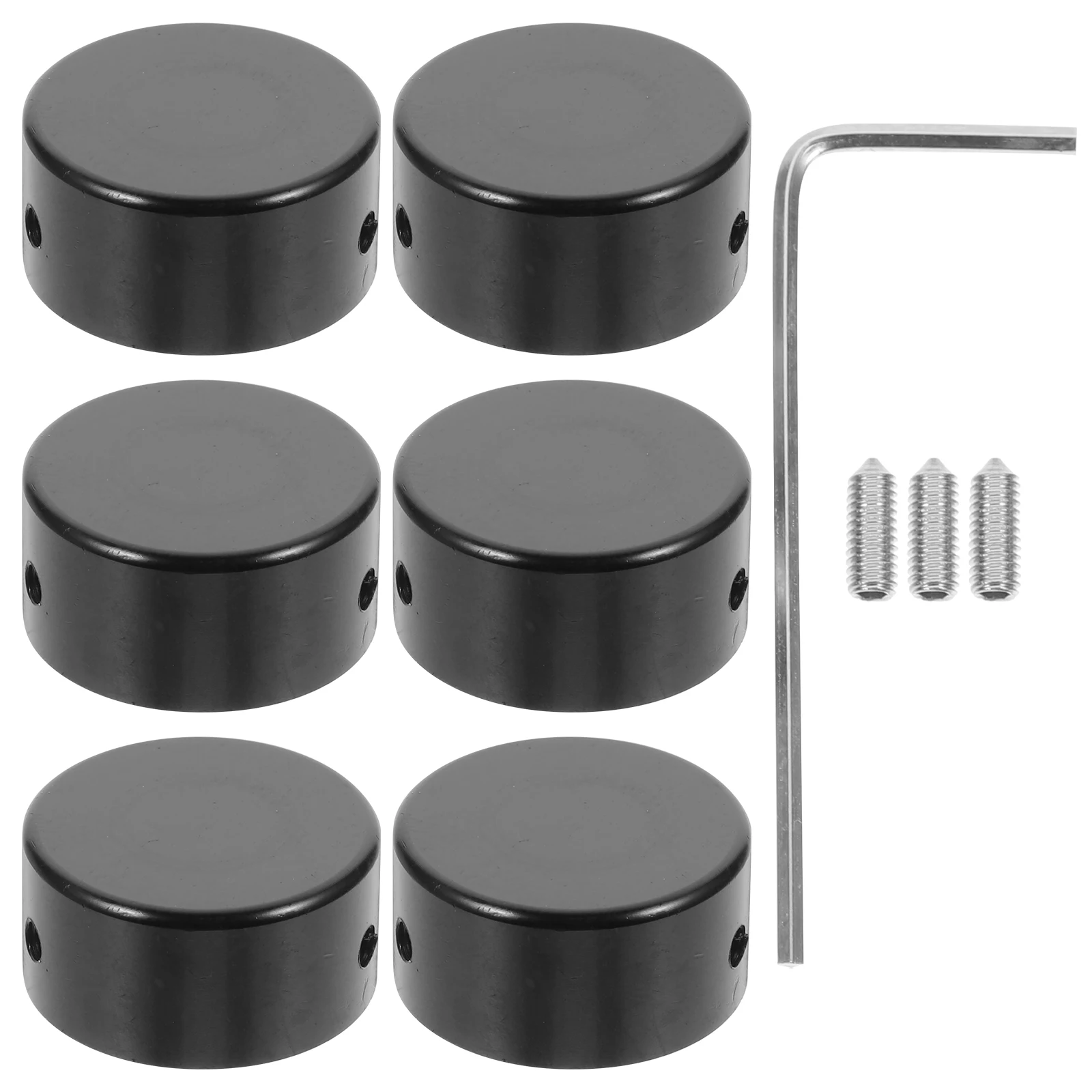 1set Aluminium Gitarre Effekt Pedal Fußschalter Kappen Schutzhüllen Langlebige Metall Schalter Topper Für Pedal Boards Zubehör Image
