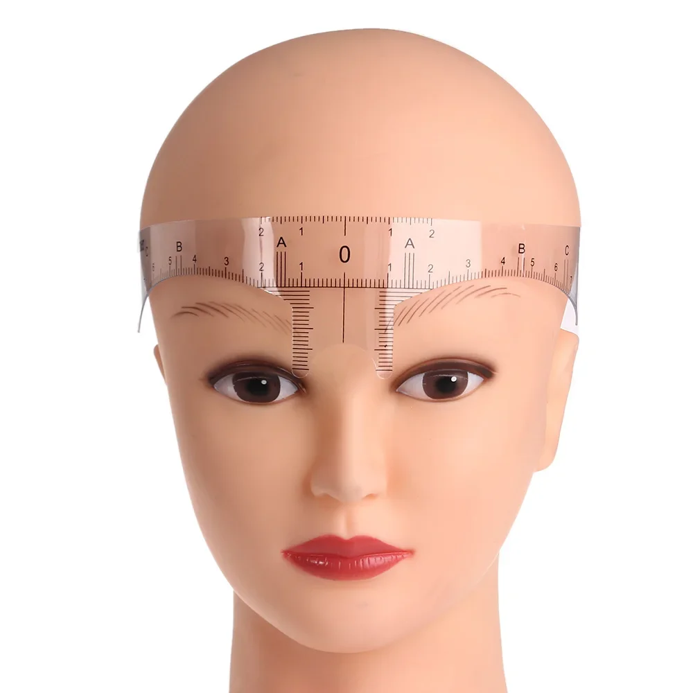 1PC Wiederverwendbare Semi Permanent Augenbraue Herrscher Augenbraue Messen Werkzeug Augenbraue Guide Herrscher Microblading Sattel Schablone Make-Up Image