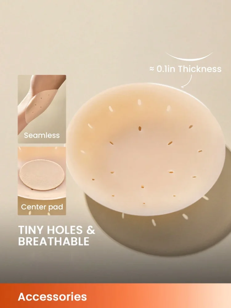 Atmungsaktive, klebrige Silikon-Brustwarzenabdeckungen, kabelloser BH, unsichtbare Unterwäsche, Bikini, spezielle Anti-Exposition-Pads, atmungsaktiver Kleber Image