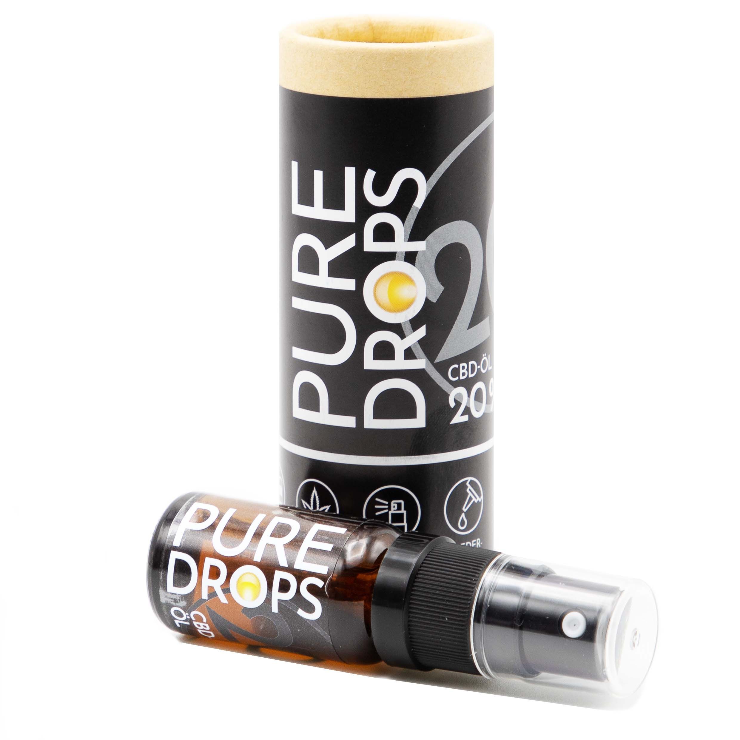 PURE DROPS Olio CBD 20% a spettro completo dall’Austria 1 ml Spray