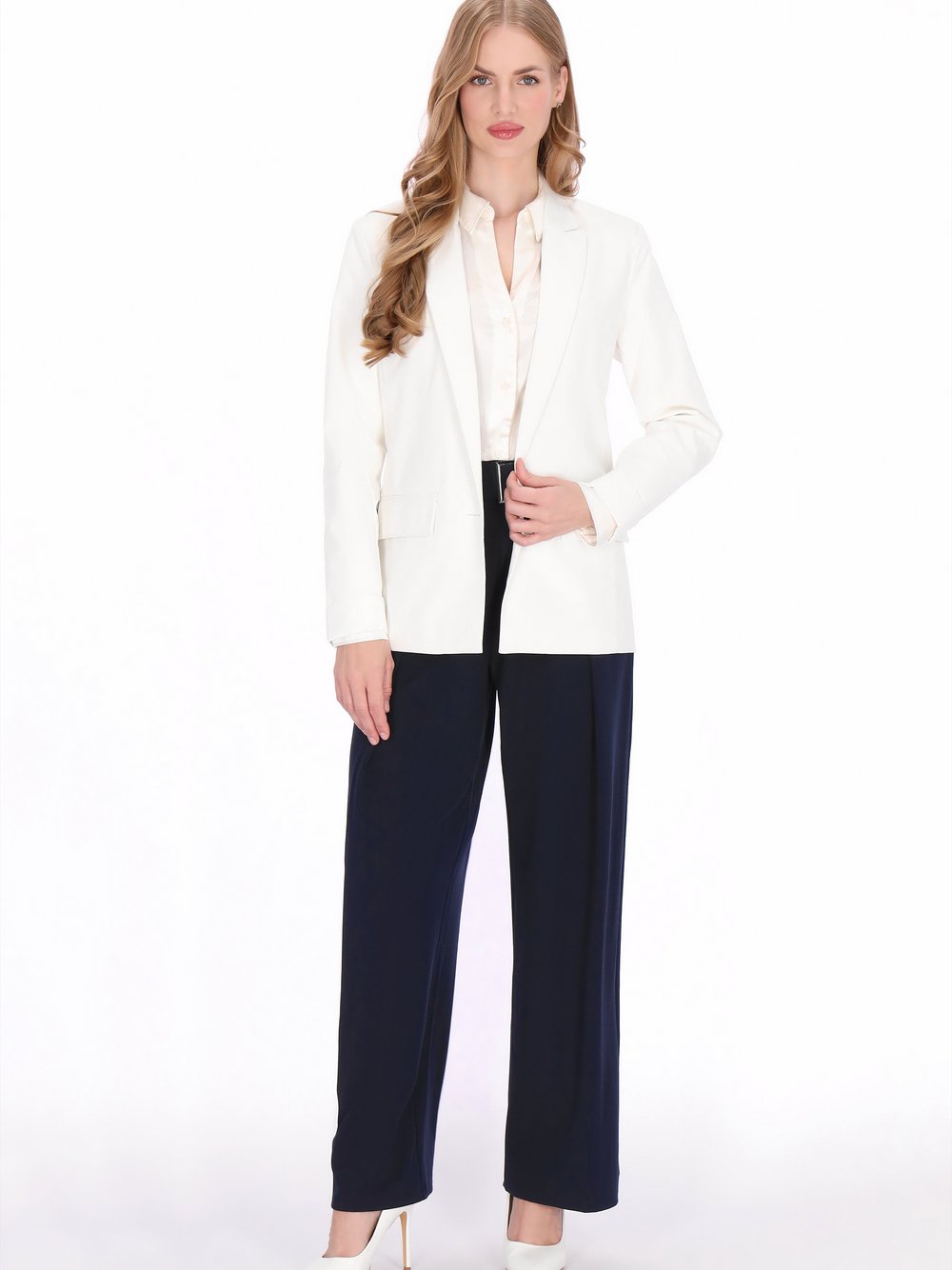 Dreimaster Blazer Damen weiß, XS Image
