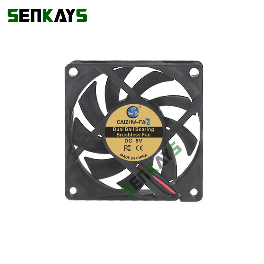 Doppio cuscinetto a sfere 7015 70MM 70*70*15MM DC 5V 12V 24V Ventola di raffreddamento USB ultrasottile Ventola di raffreddamento della CPU del computer Ventola di raffreddamento del computer Ventola