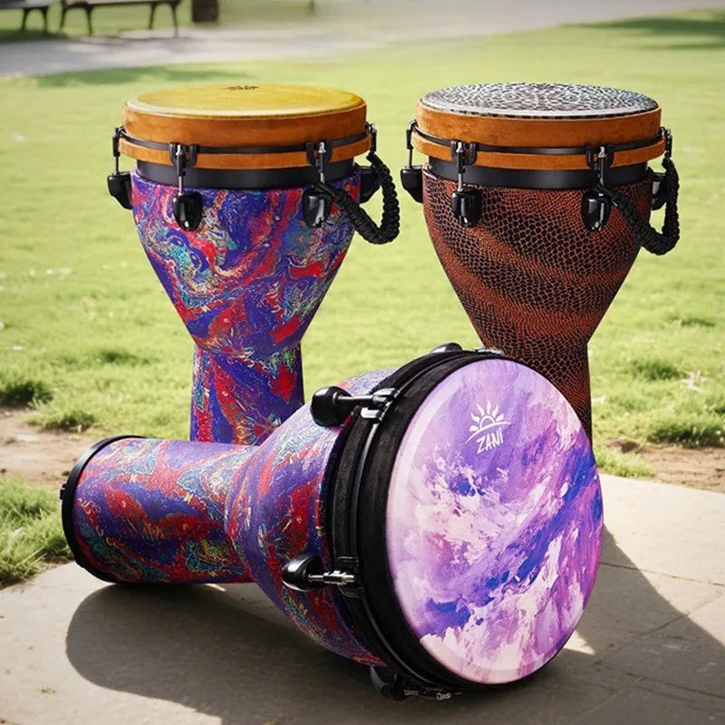 Professionelle Djembe Afrikanische Trommel 10 Zoll Tragbare Afrikanische Trommeln 12 Zoll Anfänger Traditionelle Trommel Musikinstrumente Percussion Image