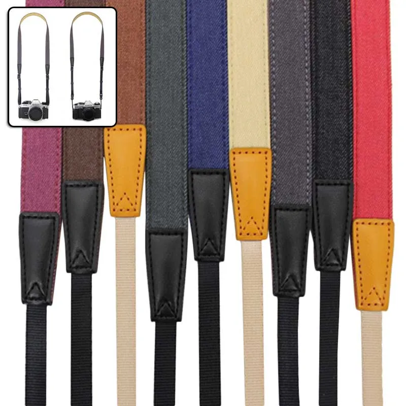 Kamera Schulter Nacken gurt Gürtel rutsch fest verstellbares Baumwoll lederband für Sony/ Nikon SLR Kameras Gurt Kamera Zubehör Image