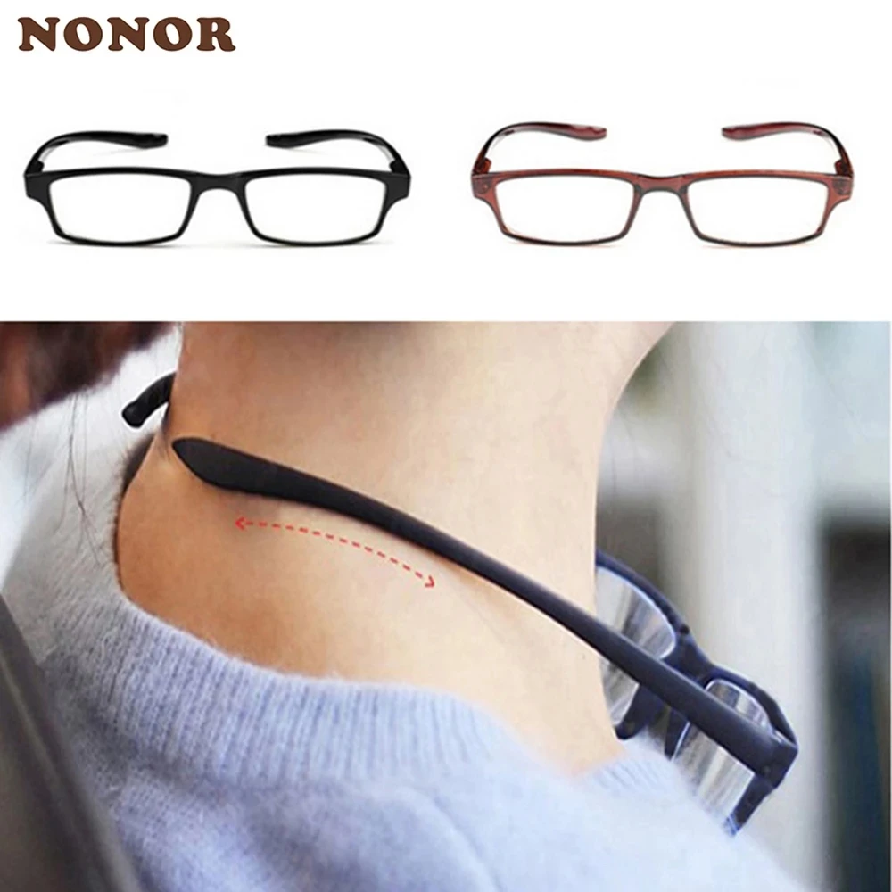 NONOR Hals hängende Damen Anti-Ermüdungs-Presbyopie-Brille Ultraleichte unzerbrechliche Lesebrille Herren Image