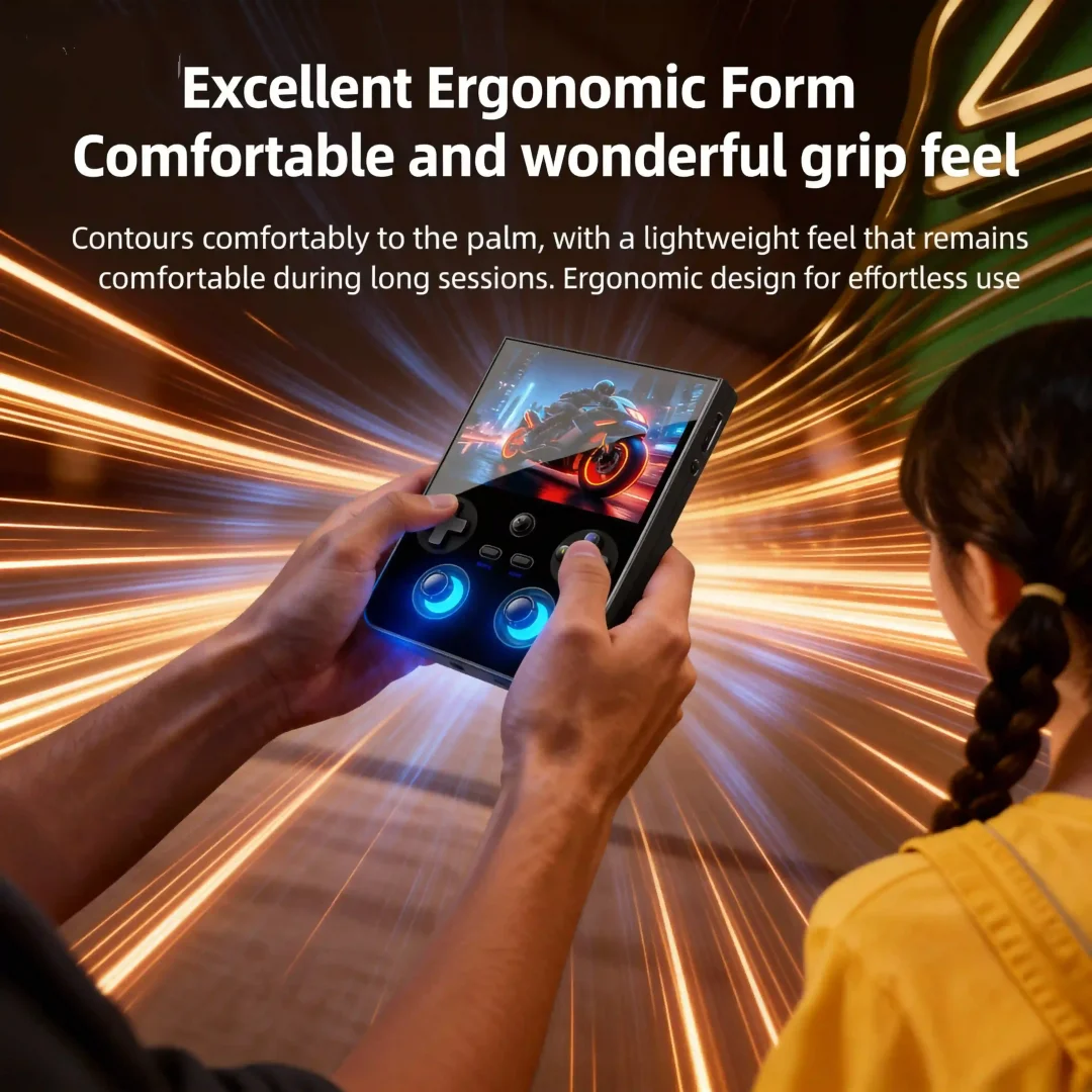 Anbernic RG 477V Handheld-Spielkonsole mit DSP-Soundeffekten, Videoplayer, Android 14, 4,7 Zoll LTPS In-Cell, unterstützt KI, PSP, PS2 Spiele Image