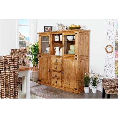 XXL Highboard - 2 Glas-, 2 Holzt. Image