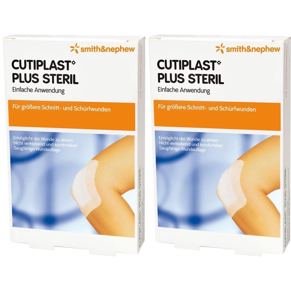 Cutiplast Plus steril 7,8x15 cm Verband 2x 2x5 St