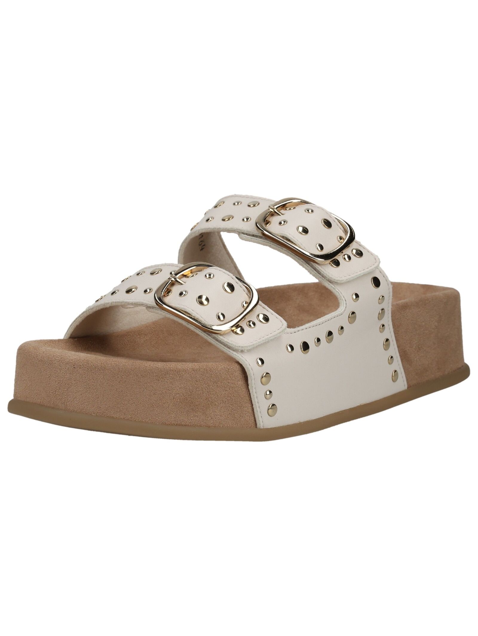 Pantolette PAUL GREEN "Paul Green Pantoletten Lederimitat", Damen, Gr. 38,5, sanftes weiß, Lederimitat, Schuhe Pantolette