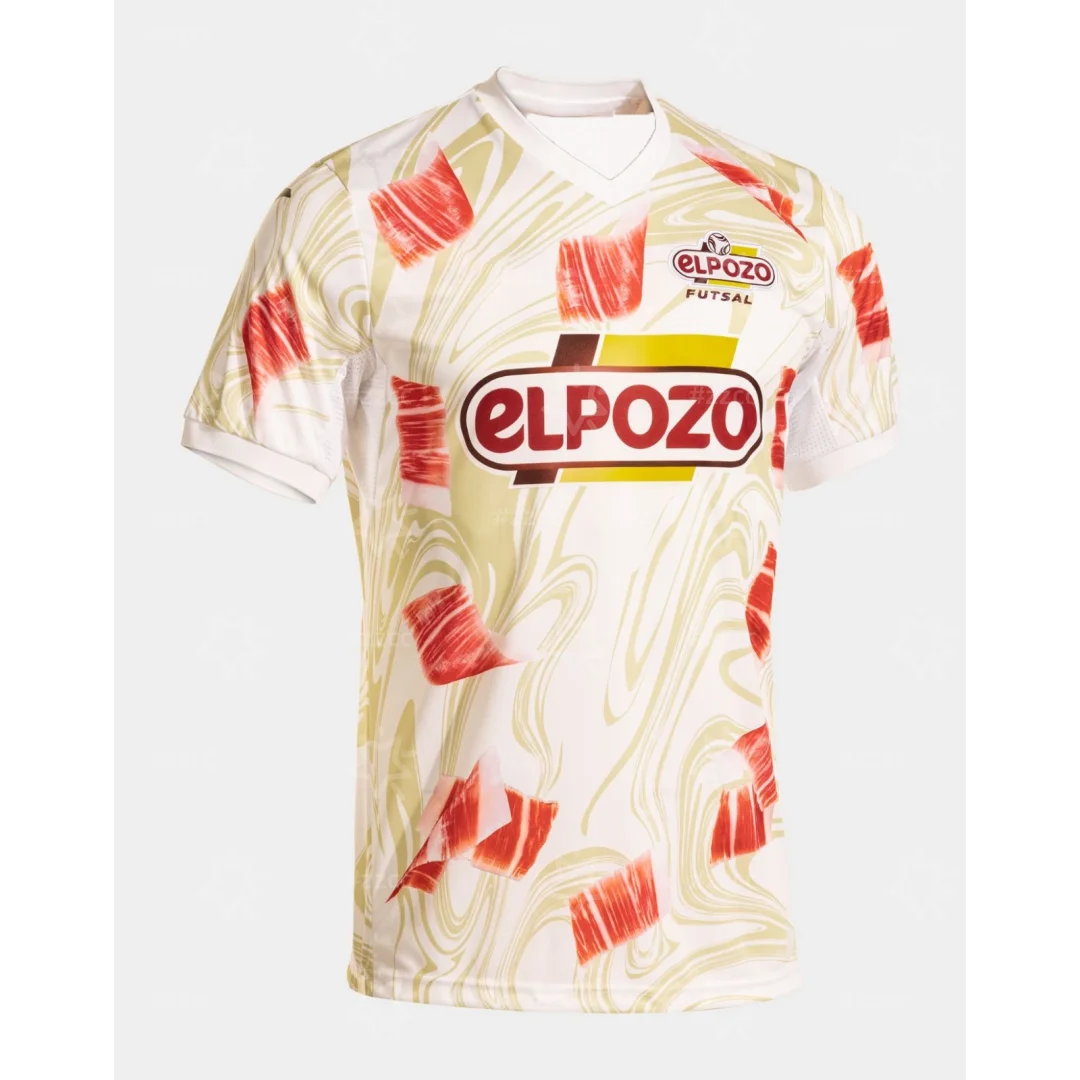Maillot de football domicile Elpozo Murcia Primera División de Futsal 25-26, T-shirt sportif à séchage rapide pour homme, vêtements pour enfant, tee-shirt pour femme