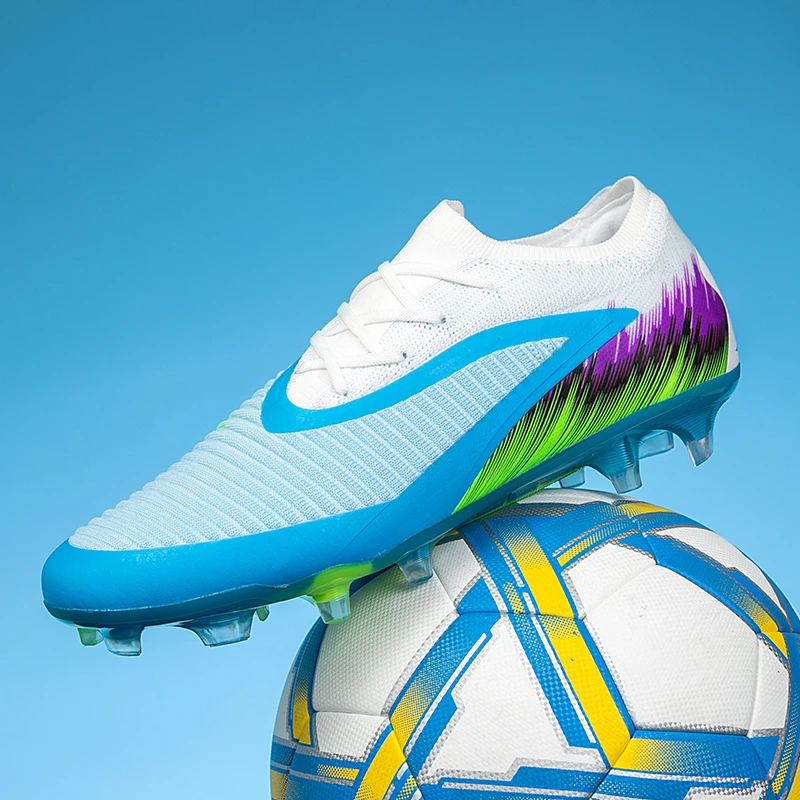 Neue Herren Fußballschuhe mit langen Stollen, FG, ultraleicht, für Outdoor-Training, rutschfeste Stollen, Dropshipping Image