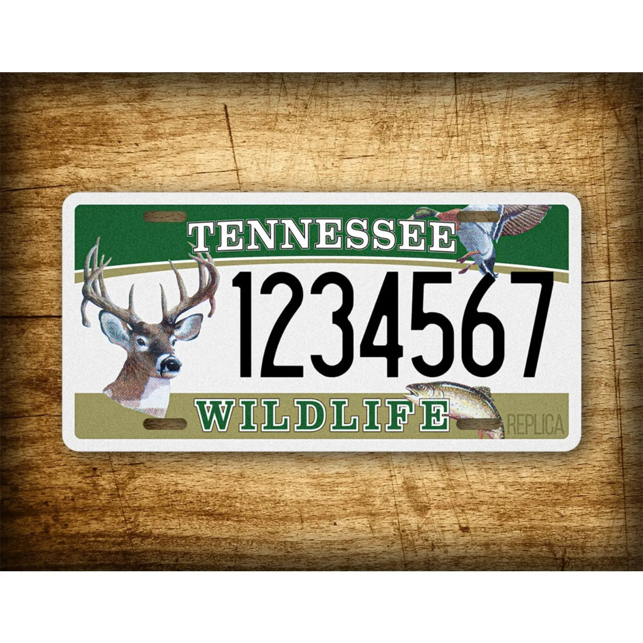 Personalisiertes Deko-Etikett mit Tennessee-Wildtier-Motiv, ideal für die Heimdekoration (nur Dekoration) Image