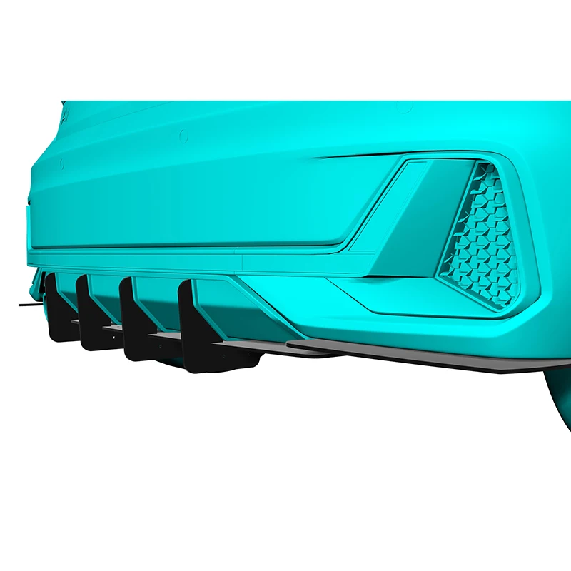 Verwendung für Audi A1 40 TFSI / S-Line 2019–2022 Jahr Heckdiffusor Stoßstange Lippen Spoiler Splitter Body Kit Zubehör Image