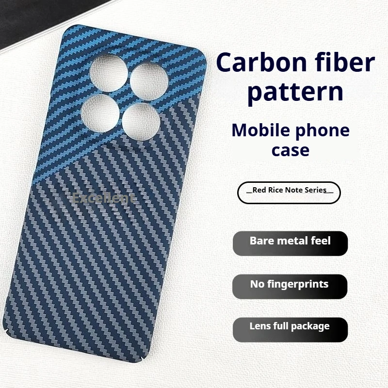 Für Redmi HINWEIS 14 PRO Plus Fall Neue Carbon Faser Textur Matte PC Abdeckung Für Redmi NOTE 14 PRO Plus 5G stoßfest Stoßstange Funda Image